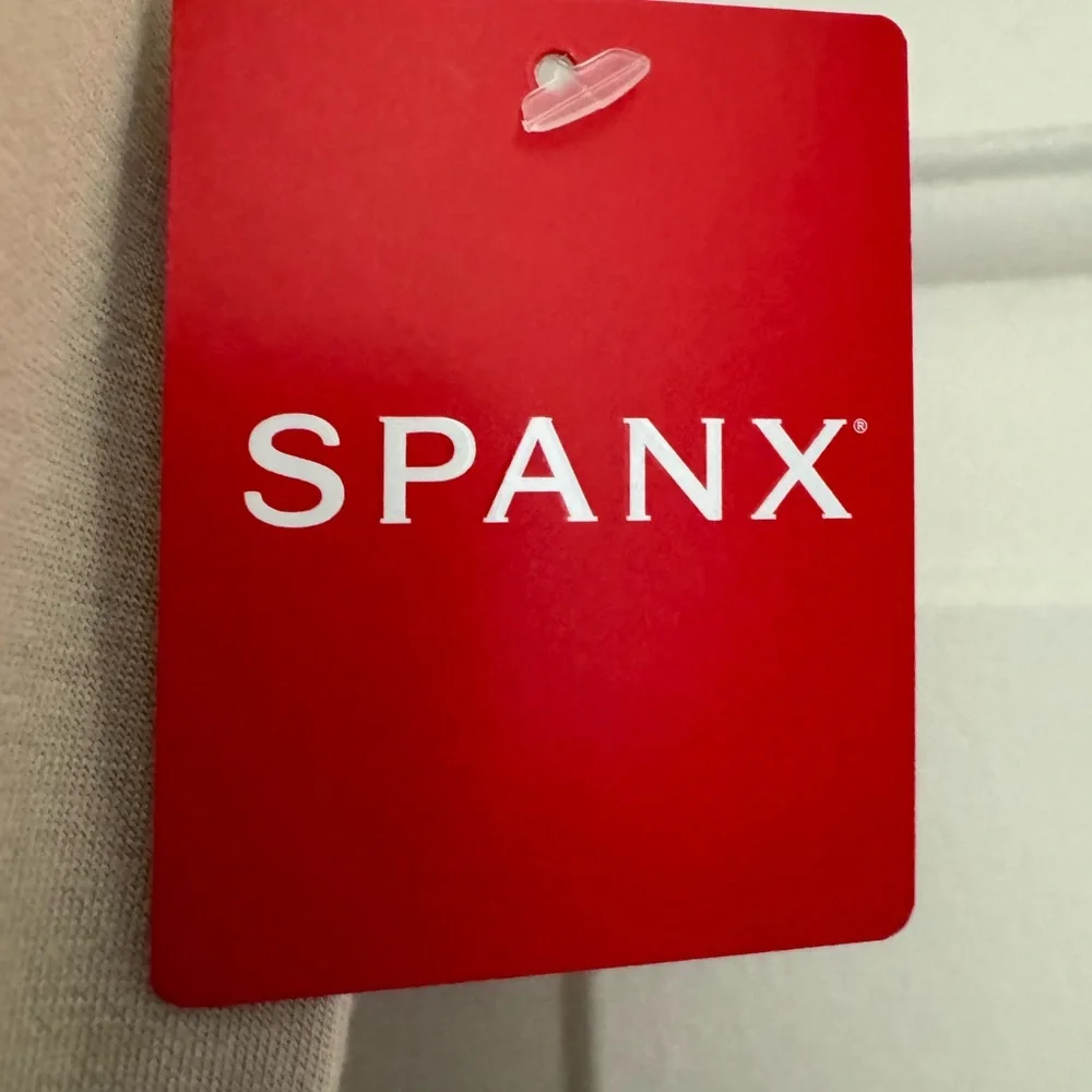 SPANX Beige Midi Dress with Belt NWT - Picture 5 of 6